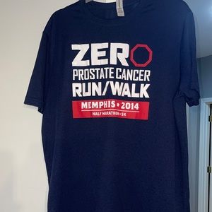 Navy Blue Cancer 5K Tee Shirt